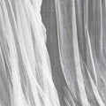 1 Yard Glitter Tulle, Star Moon Sequin, 54" Wide White