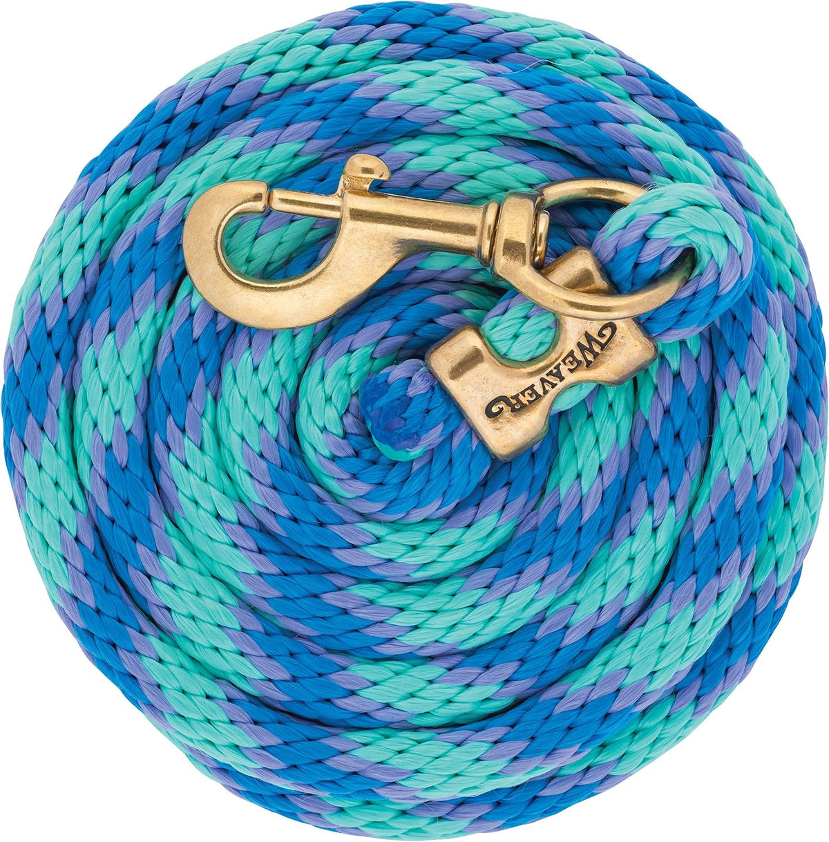 Weaver Leather Poly Lead Rope, Mint/Lavender/French Blue, 5/8" x 10'