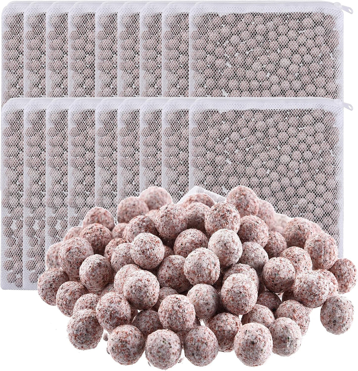 Aquarium Ceramic Filter Media Bio Filter Rings, Wine, 18 Lbs