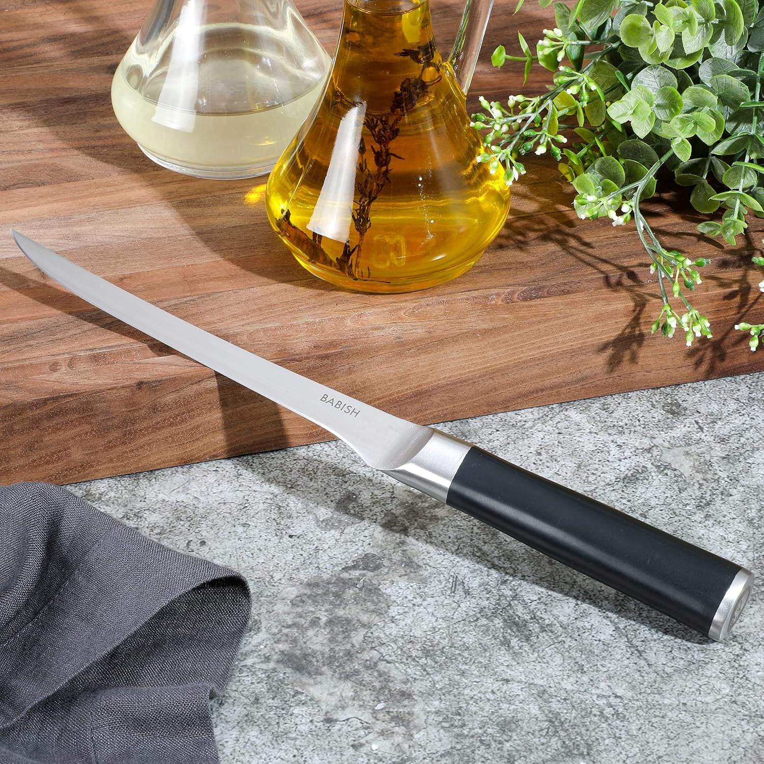 8-Inch Boning Knife – High-Carbon 1.4116 German Steel Kitchen Knife – Professional Cutlery for Precise Meat and Fish