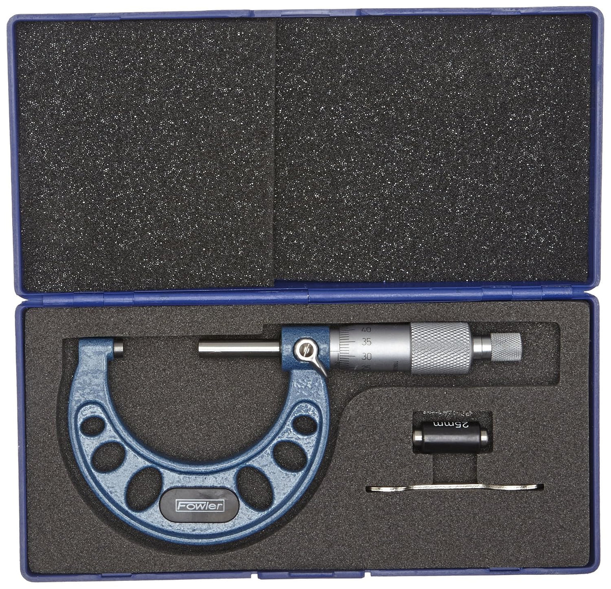 Fowler 52-248-102-0, Outside Metric Micrometer with 25-50mm Measuring Range