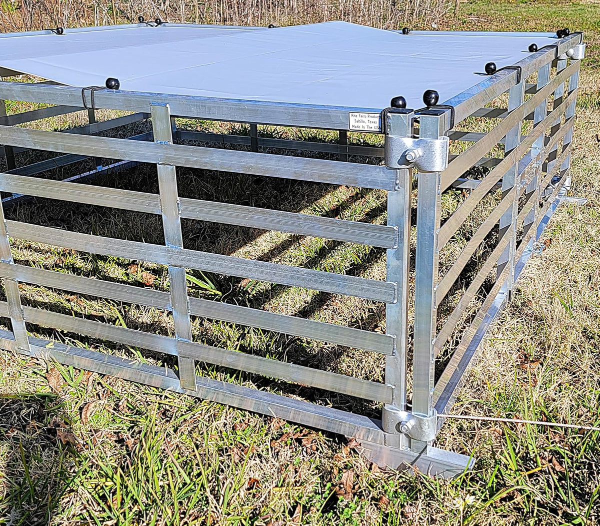Aluminum 5'X5' Mobile Broiler Chicken Tractor Coop Poultry Meat Bird