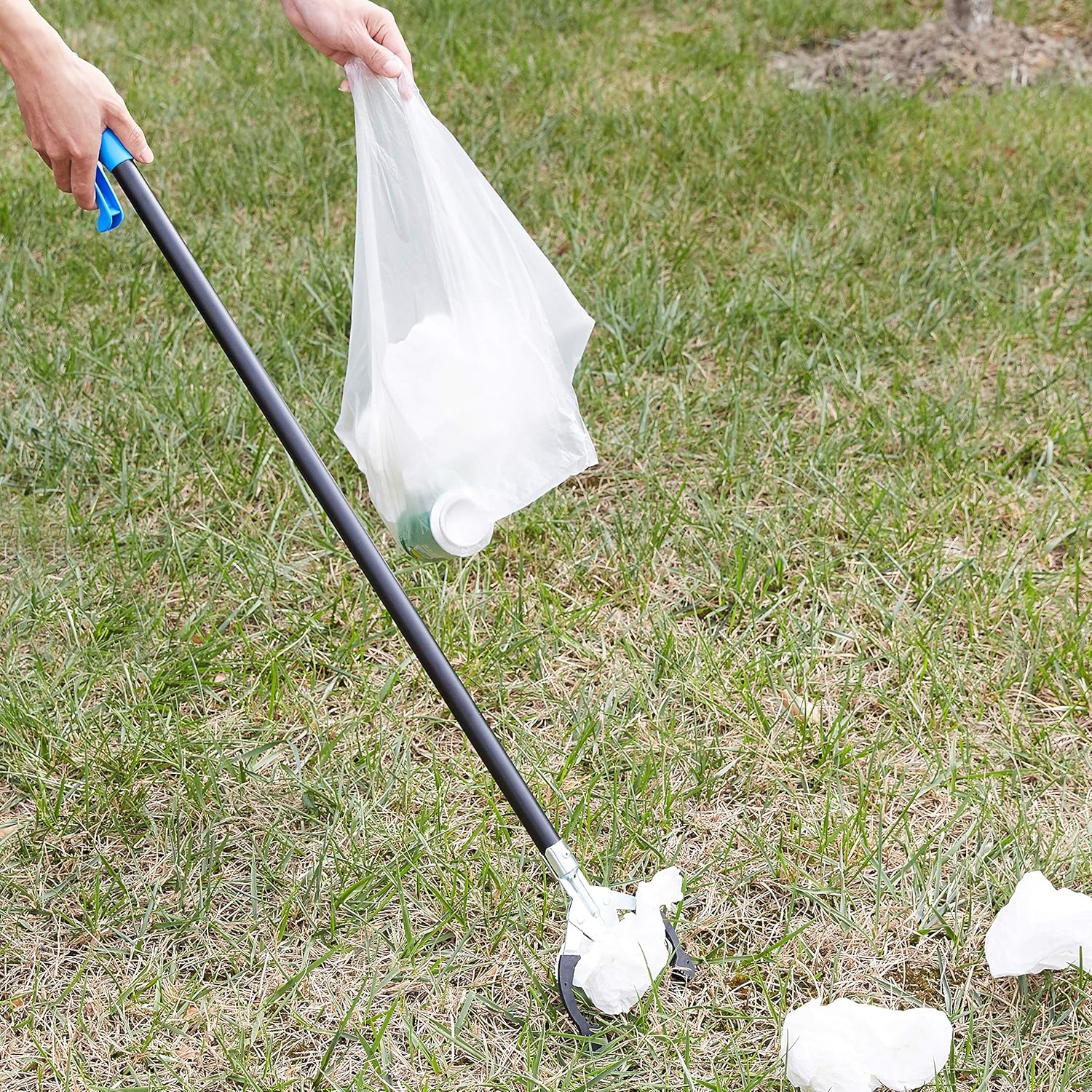 Reacher Grabber Tool for Hard-to-Reach Areas, Sturdy Metal Trash Picker, Indoor & Outdoor Lightweight Pickup Tool