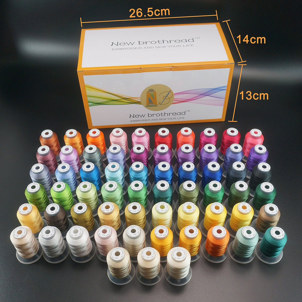 63 Colors Polyester Embroidery Machine Thread Kit