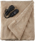 Heated Throw Blanket | LoftTec, 3 Heat Settings, Sand - TSL8TS-R783-31A00