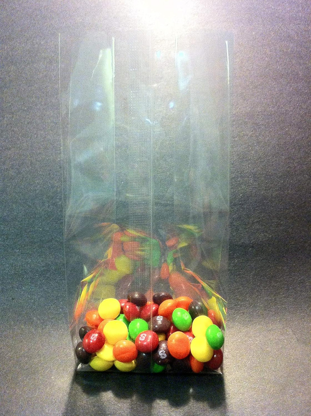 100 Pcs 3x2x8 Clear Side Gusseted Cello Cellophane Bags Good for Candy Cookie Bakery