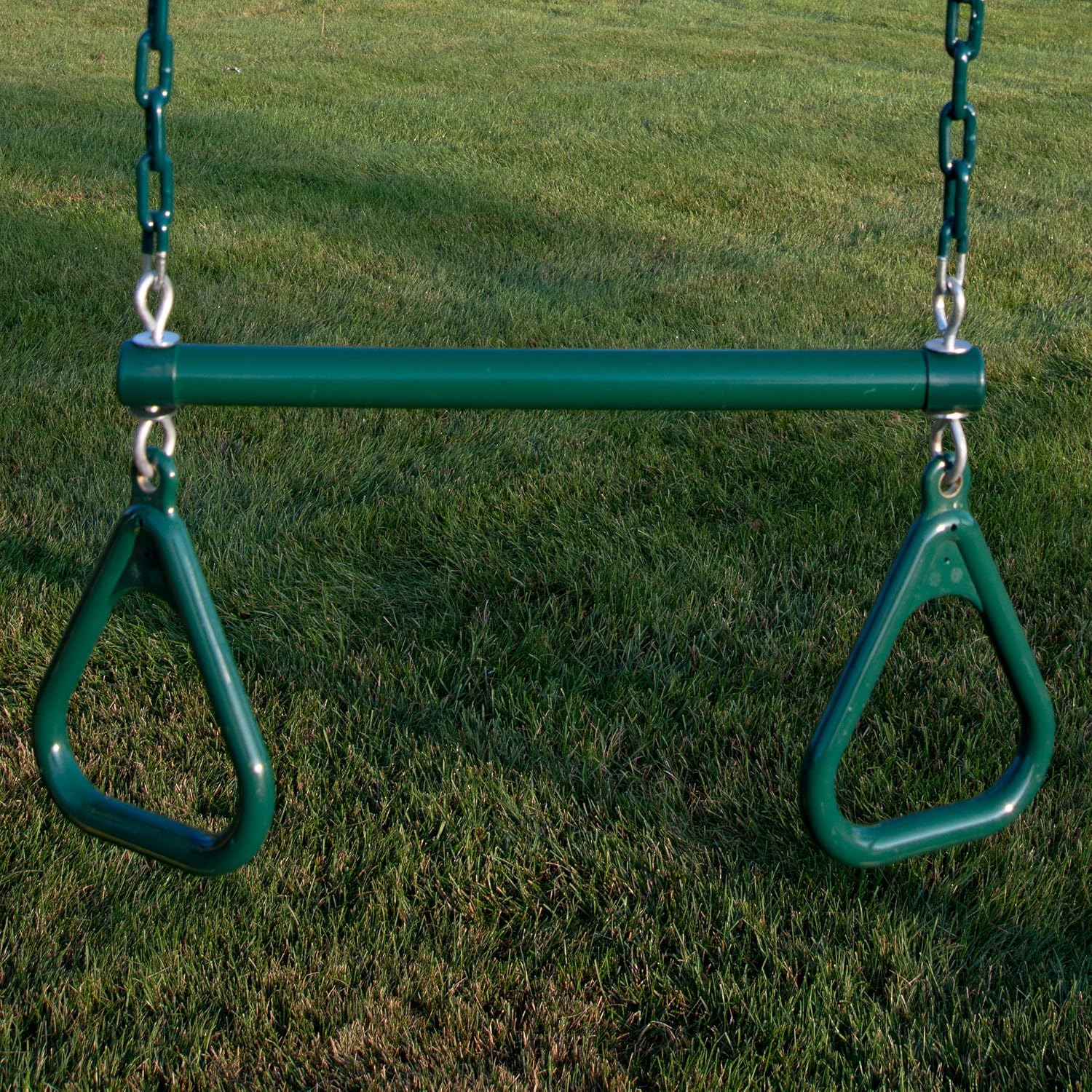 WS 5103 Two Extreme Duty Green Swing Seats with a Heavy Duty Ring/Trapeze Combo Swing Swing Set Refresher Bundle, Green