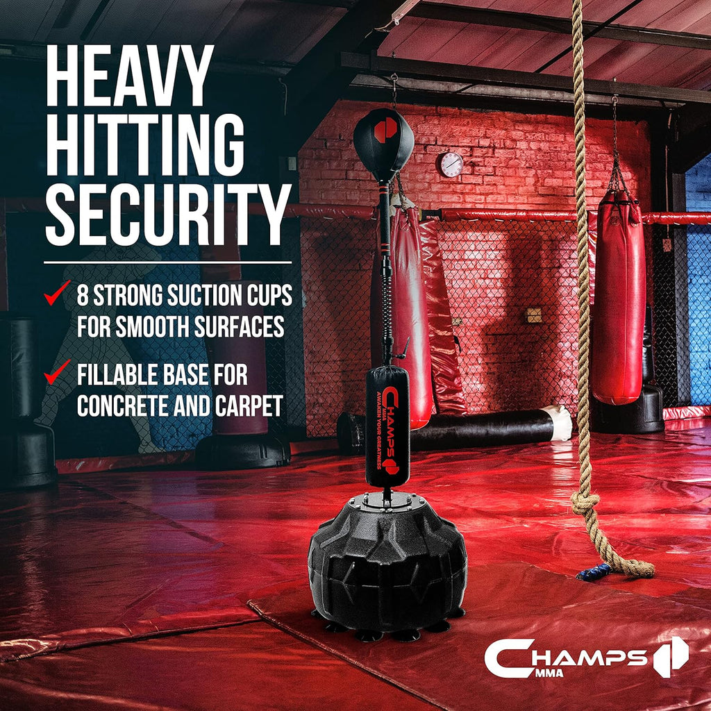 Cobra Reflex Bag - Advanced Reflex Punching Bag - Adjustable 55-77 inches, with Ultra-Fast Bounceback to Improve