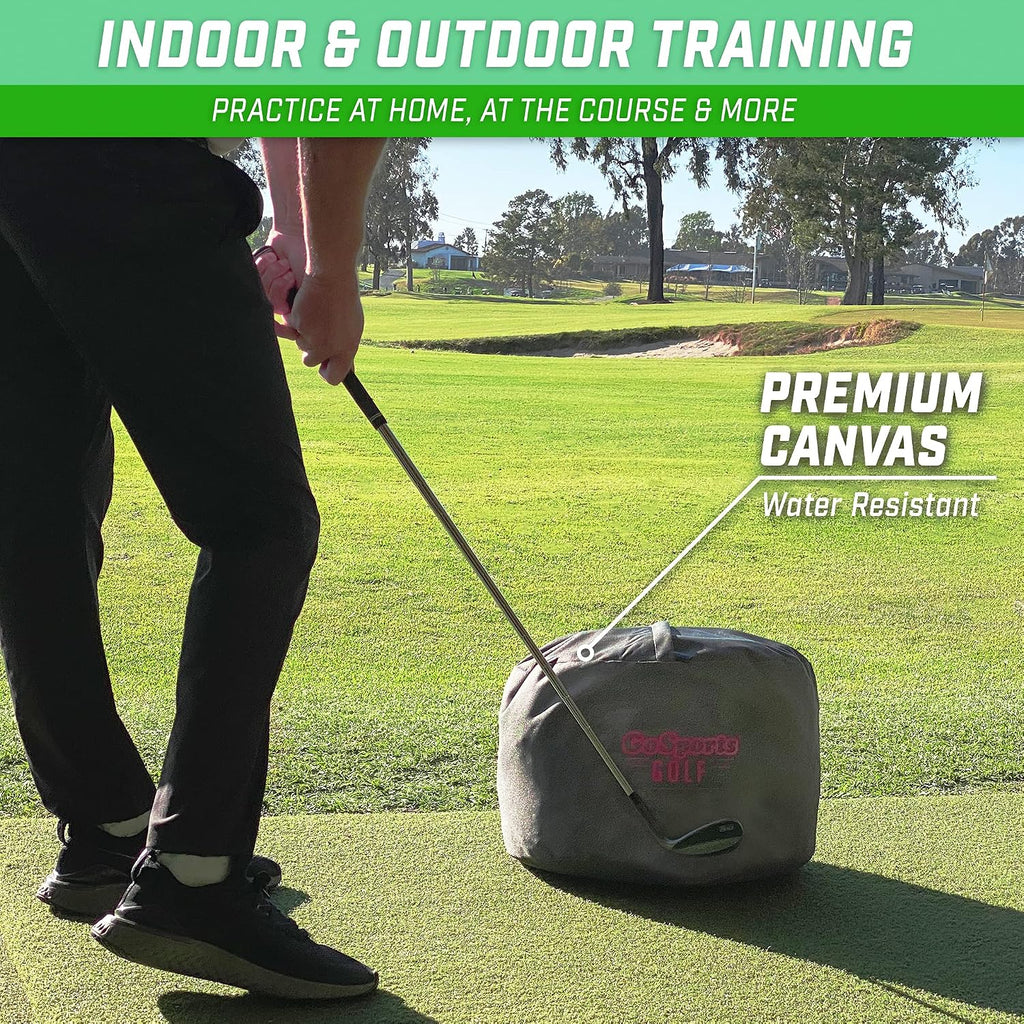 Golf Swing Impact Bag Trainer – Fix Slice & Hook, Improve Ball Striking & Compression, Golf Swing Trainer Aid for