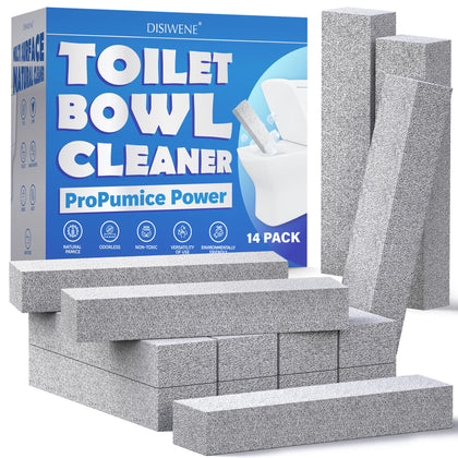 Pumice Cleaning Stone with Handle Toilet Bowl Cleaner Hard Water Ring Remover for Bath/Pool/Kitchen/Household