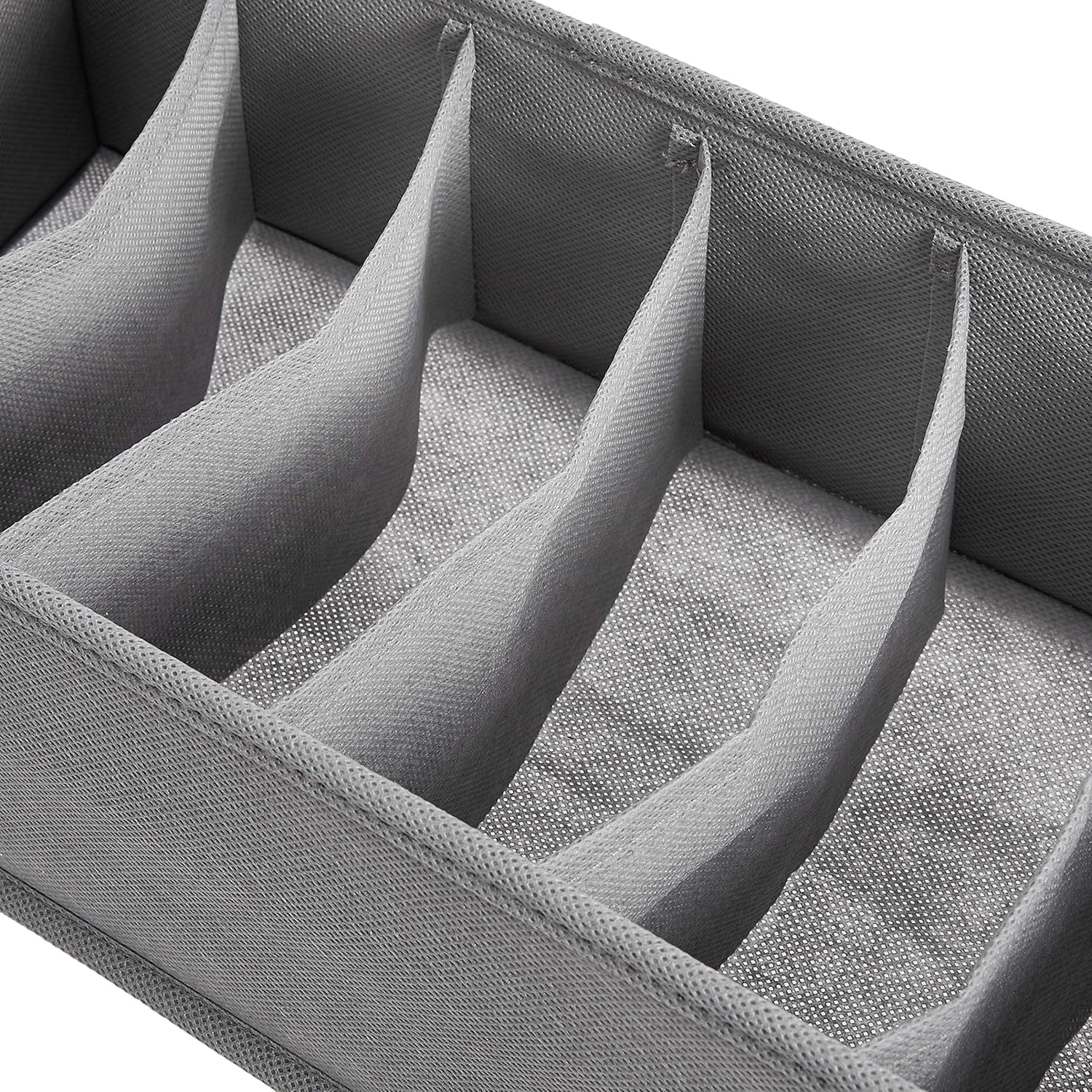 Deep Drawer Organizer for Clothes, Collapsible Storage Boxes for Socks, Underwear and Baby Items, Set of 4, Gray |