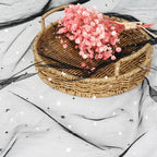 1 Yard Glitter Tulle, Star Moon Sequin, 54" Wide Black