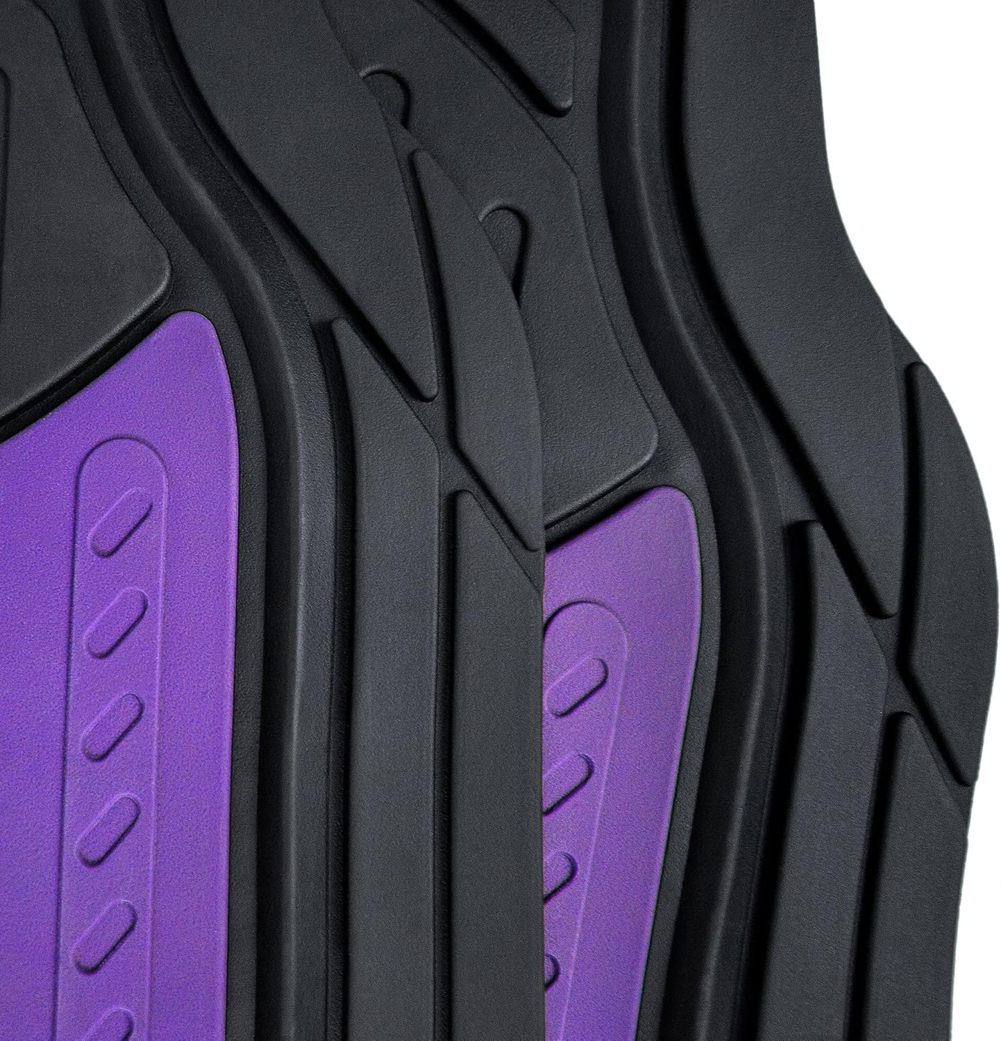 Automotive Floor Mats Purple Climaproof for All Weather Protection Universal Fit Heavy Duty Rubber fits Most Cars