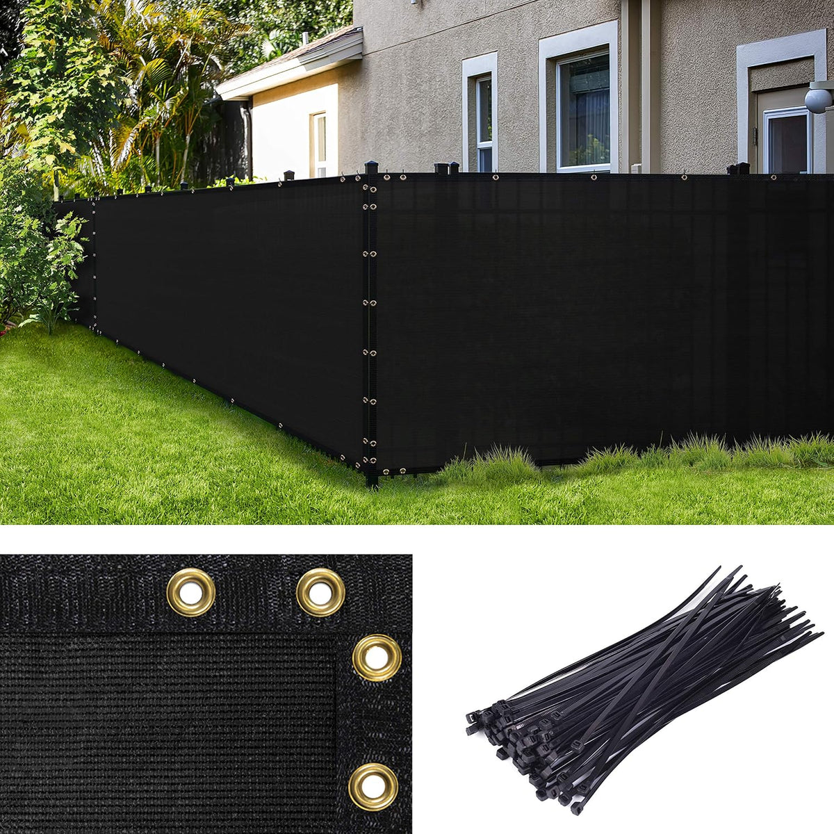 4' x 5' Fence Privacy Screen, Heavy Duty Mesh Outdoor & Backyard