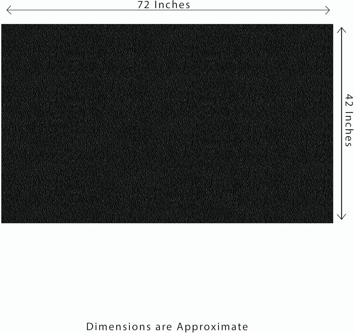 Horse Stall Mat 42in. x 72in. Black Rubber Flooring Mat