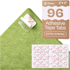 96 Pack Double Sided Mounting Tape Tabs for Acoustic Wall Panels