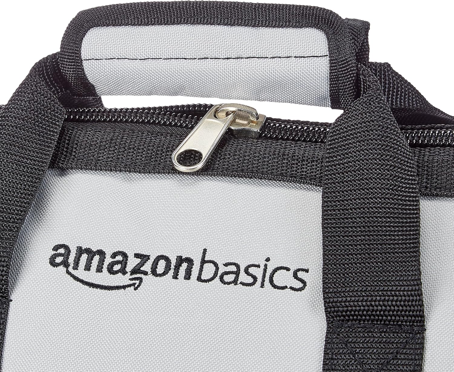 Durable Wear-Resistant Tool Storage Bag with Adjustable Shoulder Strap, Portable Tool Organizer, 16 in, Black & Grey