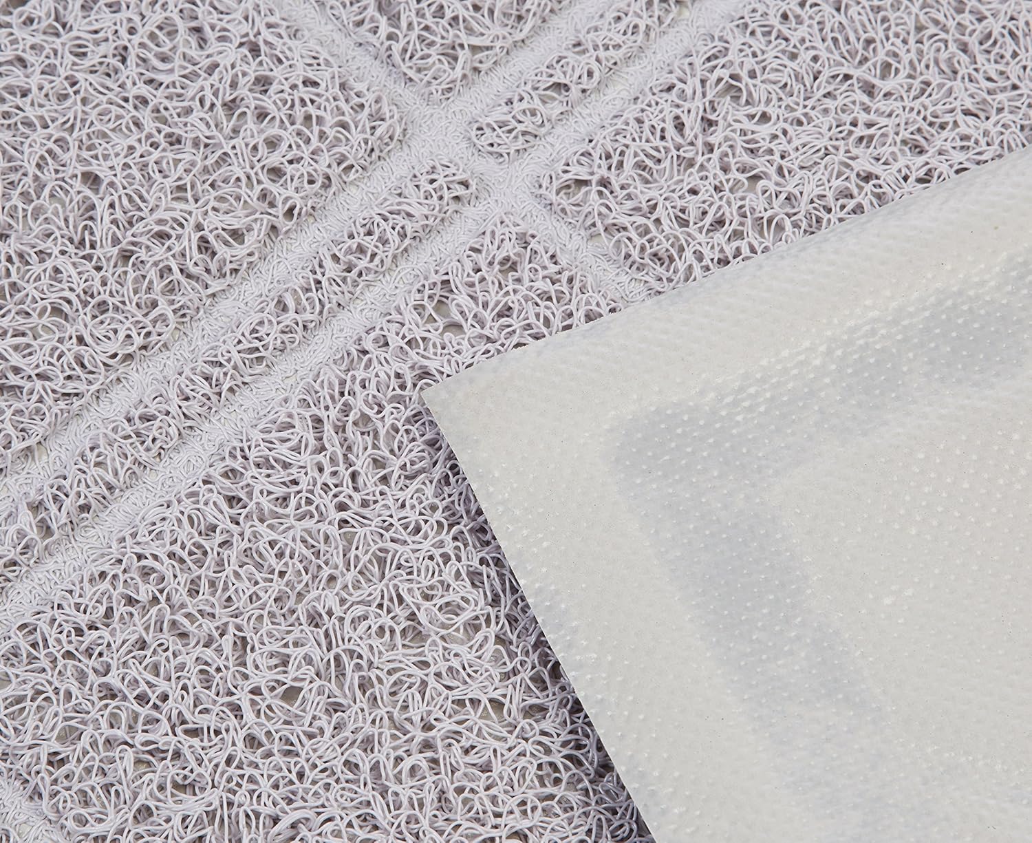 Less-Mess Litter Trapping Cat Litter Box Mat, Soft on Kitty Paws, Waterproof, Scatter Control, 24" x 35", Grey