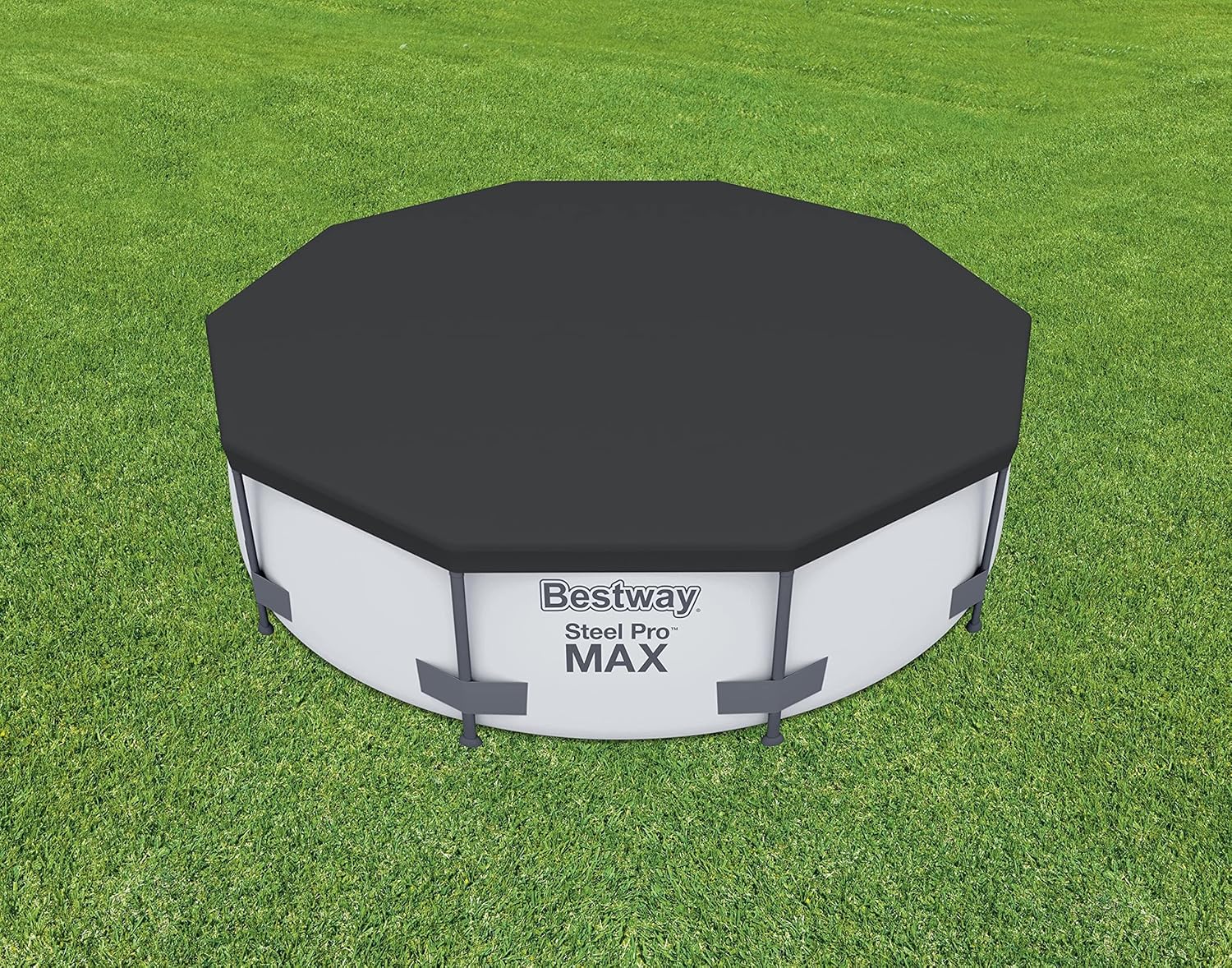 Flowlcear 10' Pool Cover | Fits Above Ground Pools Up to 10' in Diameter