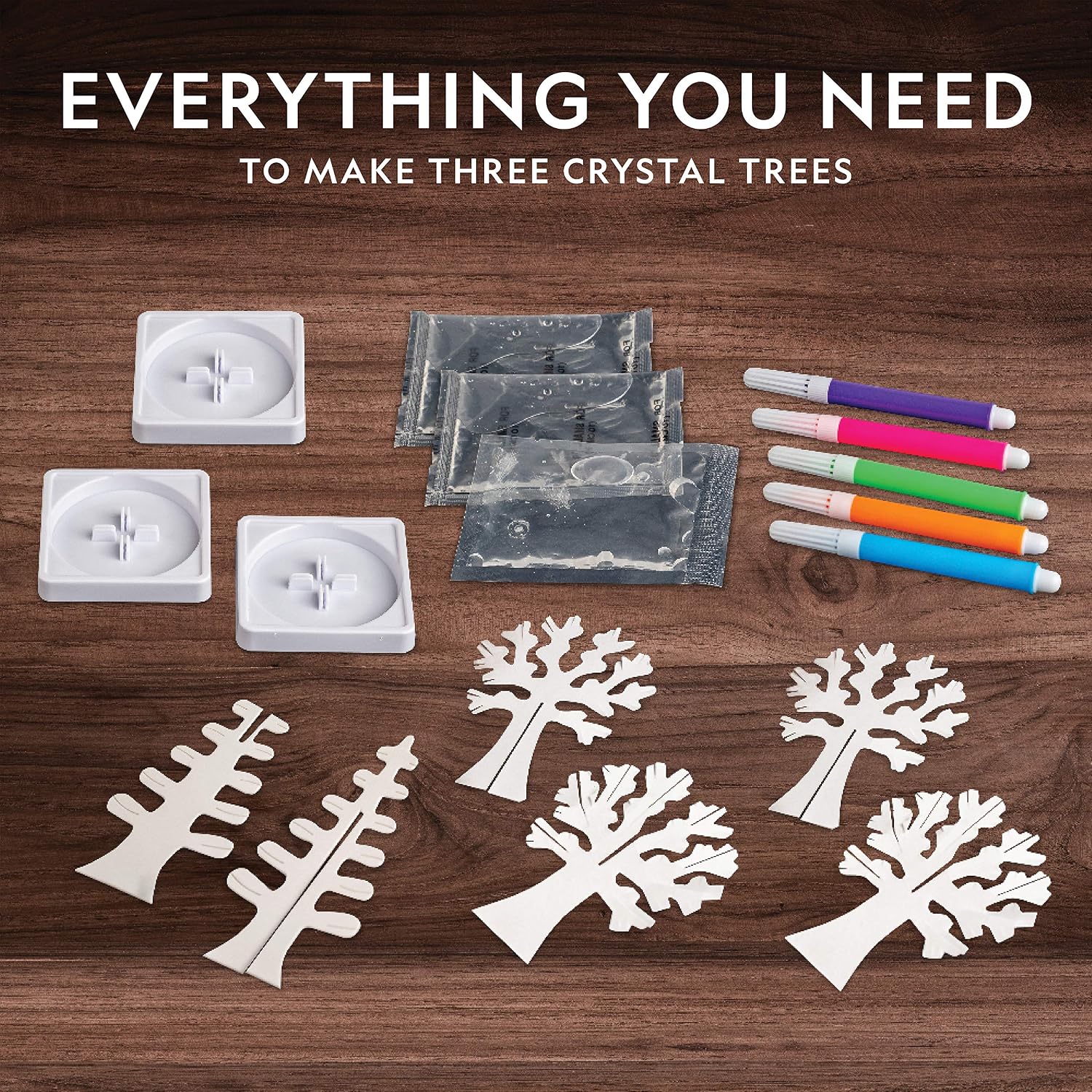 National Geographic Crystal Growing Craft Kit to Create a Crystal Garden | Fast 6-Hour Growing Time, Colorful Crystal
