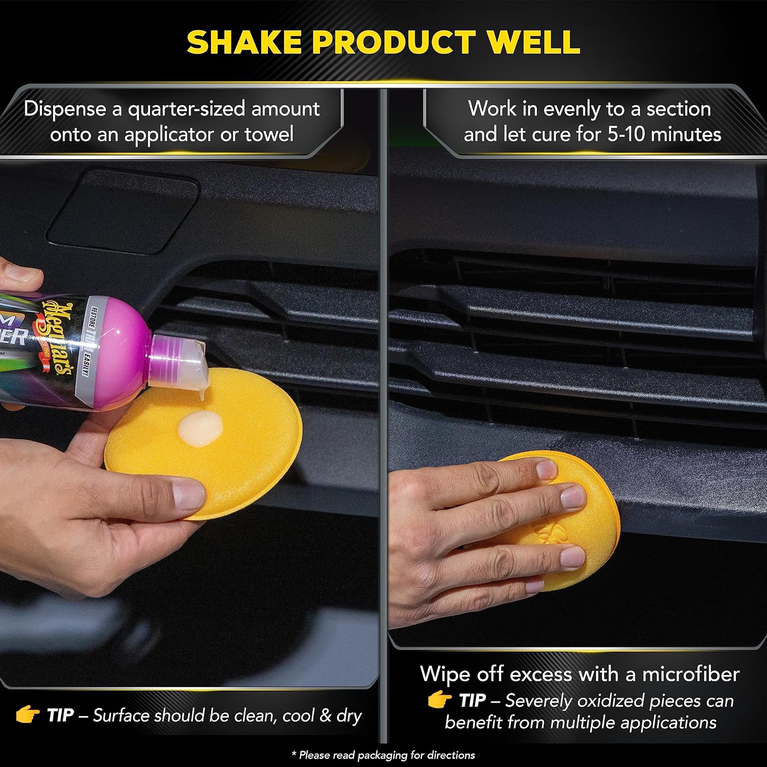 Hybrid Ceramic Trim Restorer, Car Trim Restorer For Diy Drivers And Detailers, Restores & Protects Faded Exterior
