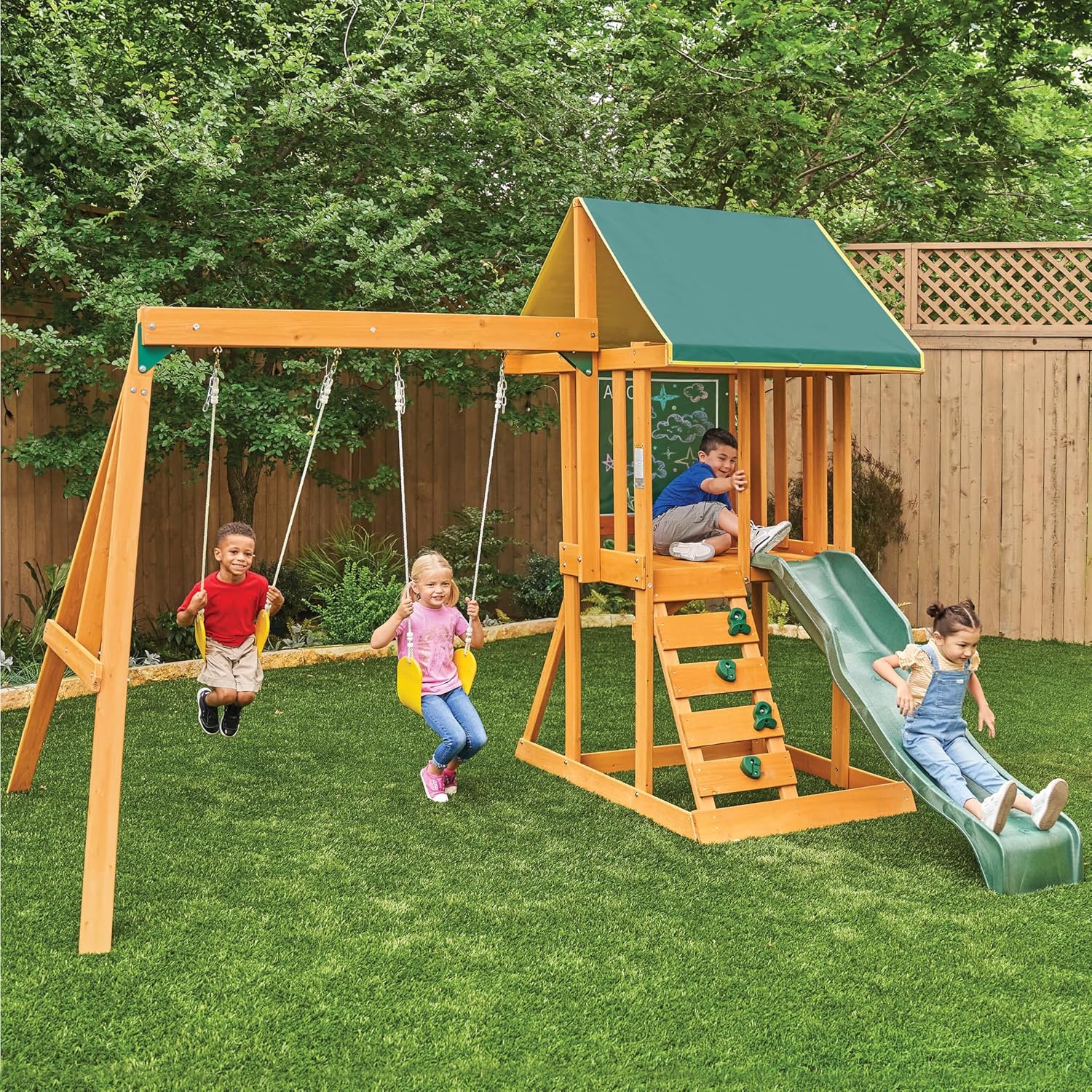 Appleton Wooden Swing Set, (Amazon Exclusive)