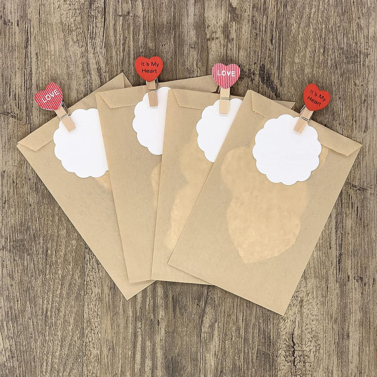 Brown Flat Kraft Paper Bags 5x7 in, 100 Count
