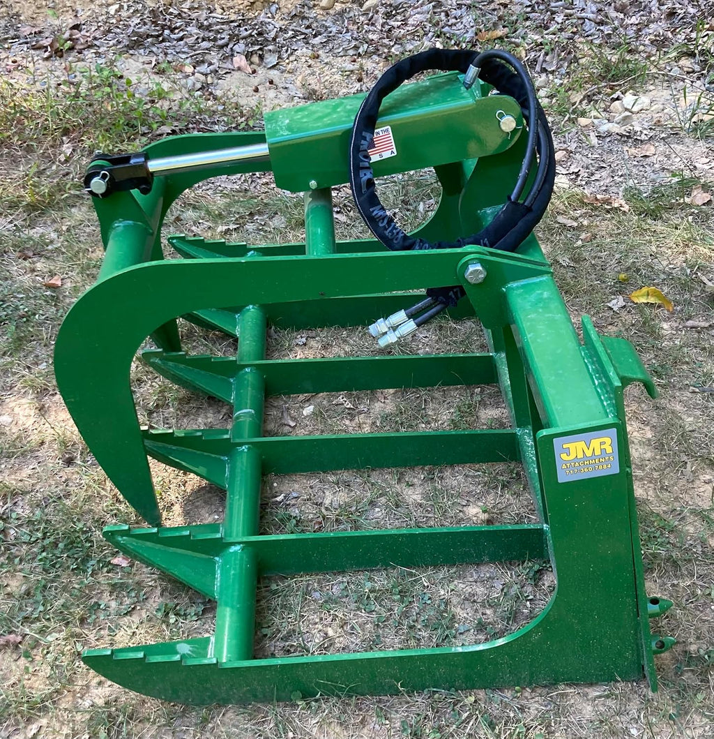 HD 48" Root Grapple for John Deere Tractor-48"Brush Grapple | John Deere Hook & Pin Mount Material Handling Attachment