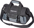 Durable Wear-Resistant Tool Storage Bag with Adjustable Shoulder Strap, Portable Tool Organizer, 16 Pockets, 12 in