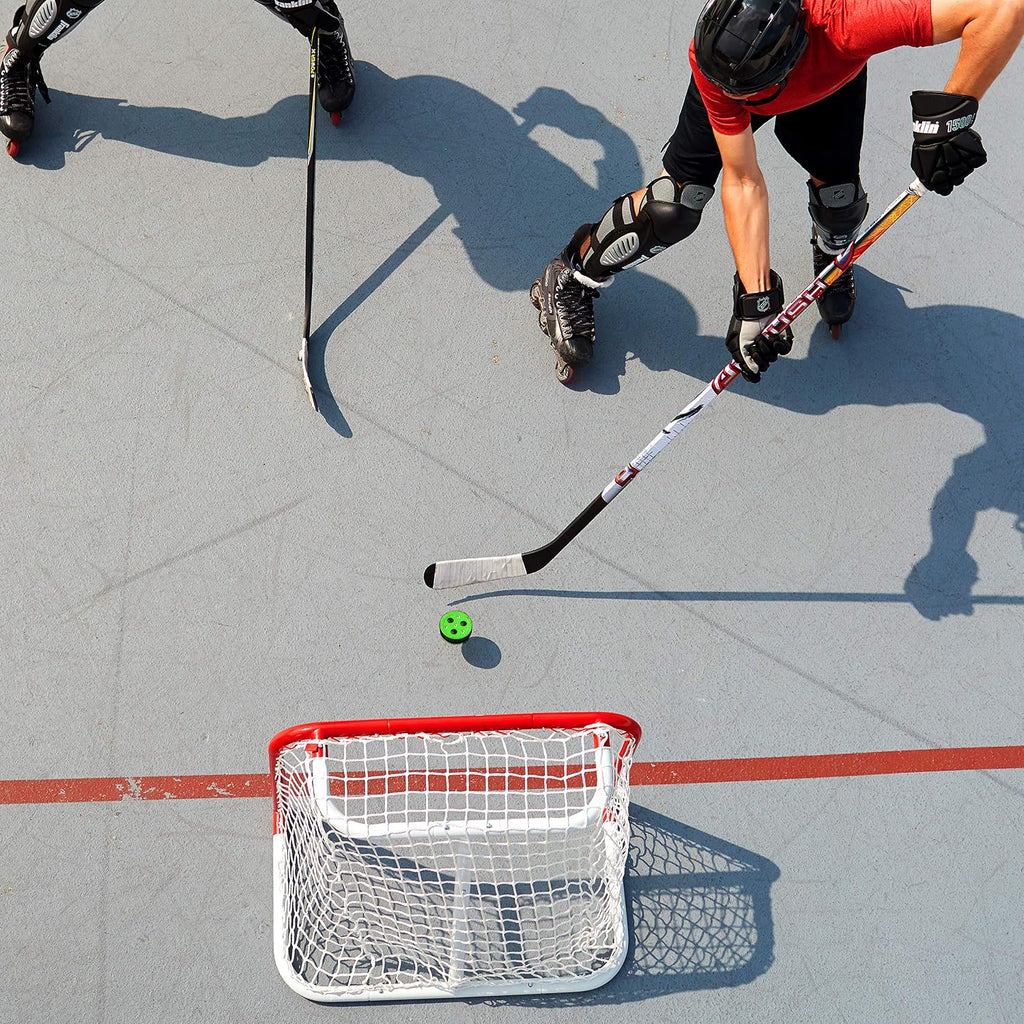 Franklin Sports NHL Street Hockey Puck - X3 Roll-a-Puck Outdoor Roller Hockey Puck - Official Size Street Hockey Puck