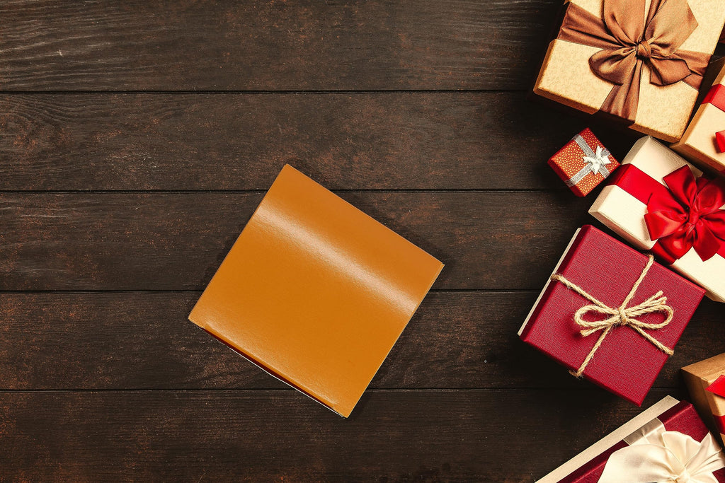 25 Pcs Orange Paper Gift Boxes, Small 3x3x3 inch Gift Box with Lids