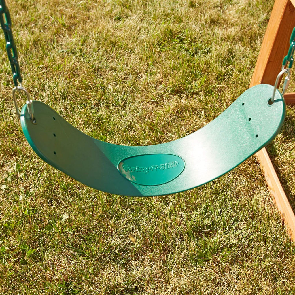 WS 5100 2 Pack of Green Swing Seats with Ring/Trapeze Combo Swing Swing Set Refresher Bundle, Green