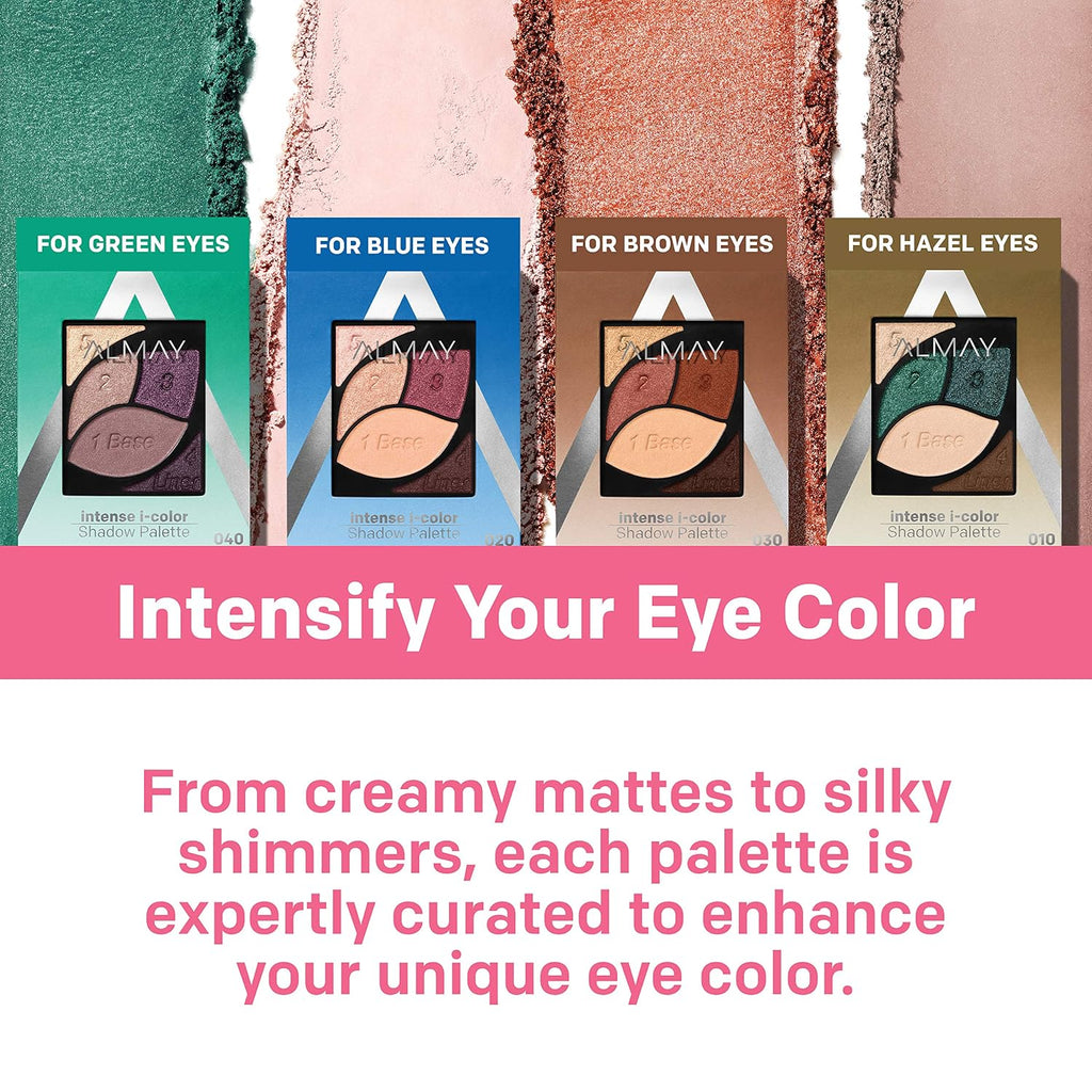 Intense I-Color Enhancing Eyeshadow Palette, 010 Brown Eyes, 0.1 oz | Richly pigmented five-shadow assortment