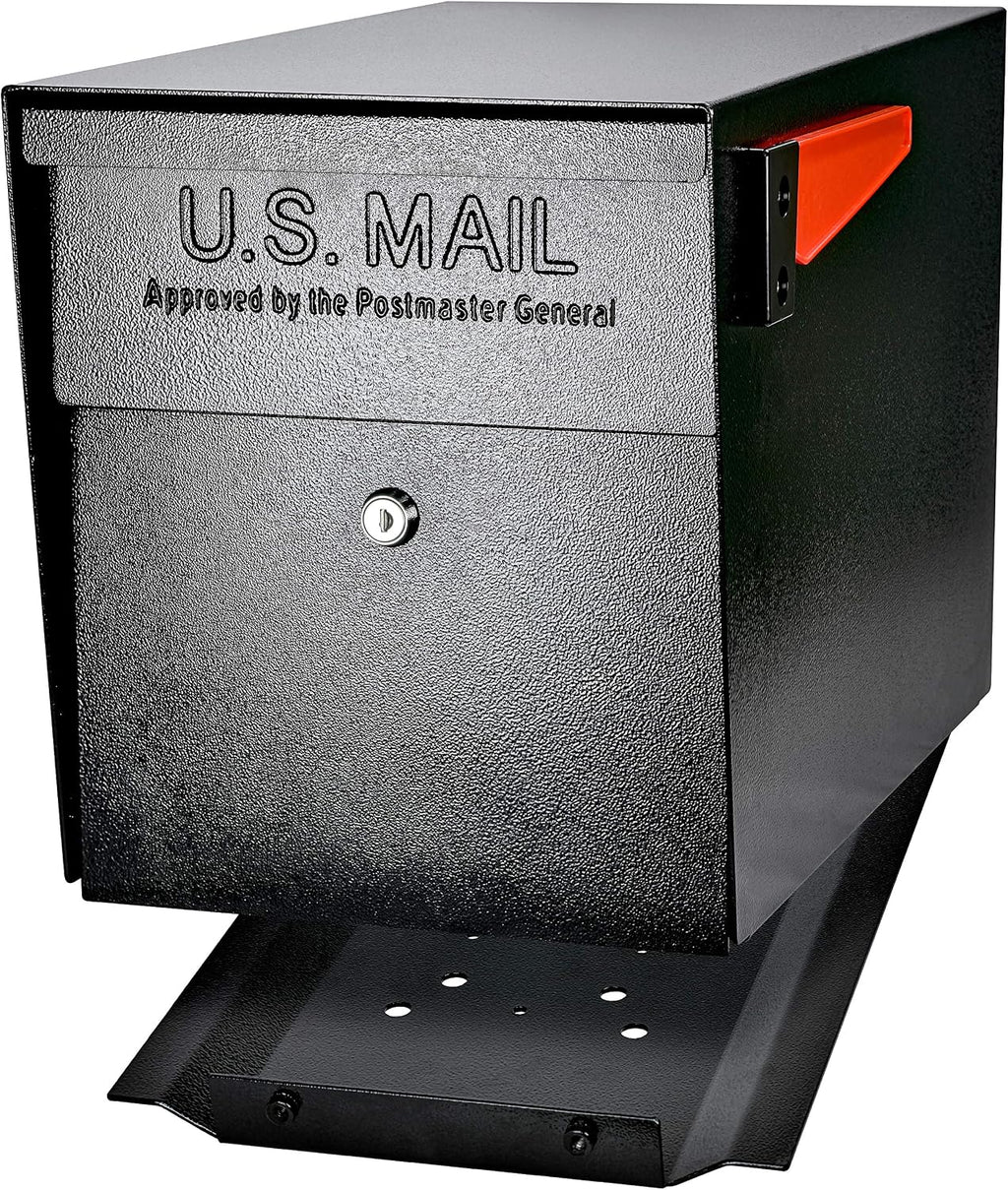 Large Capacity Locking Curbside Post Mount Mailbox, USPS Approved | Patented anti-pry lock, holds weeks of mail