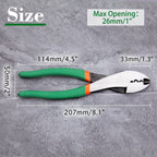 LEONTOOL Wire Crimping Tool with Wire Cutter, 8-Inch Electrical Pliers