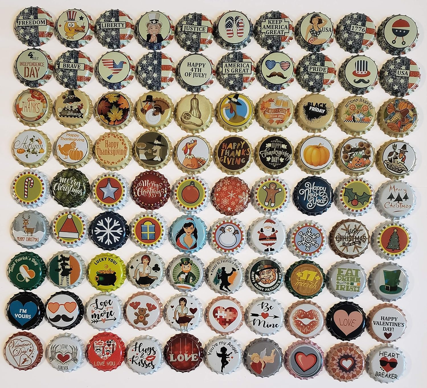 500 Homebrew Beer Bottle Caps for crafts Twist or Pry Off