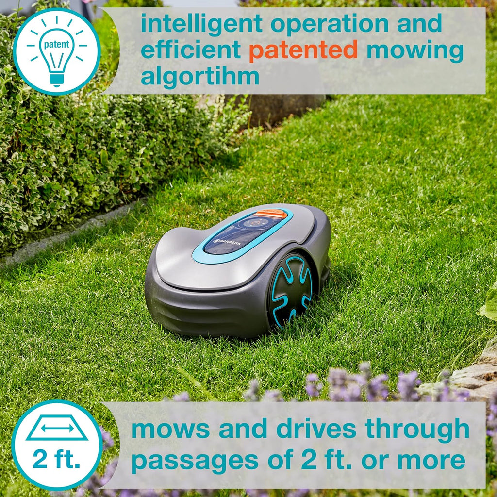 15202-41 SILENO Minimo - Automatic Robotic Lawn Mower, with Bluetooth app and Boundary Wire, one of The quietest in