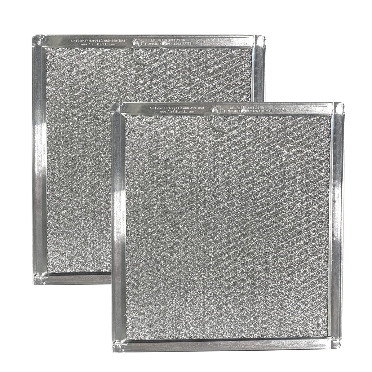 Air Filter Factory Compatible Replacement For GE AP3422101 Aluminum Mesh Grease Filter 2-Pack