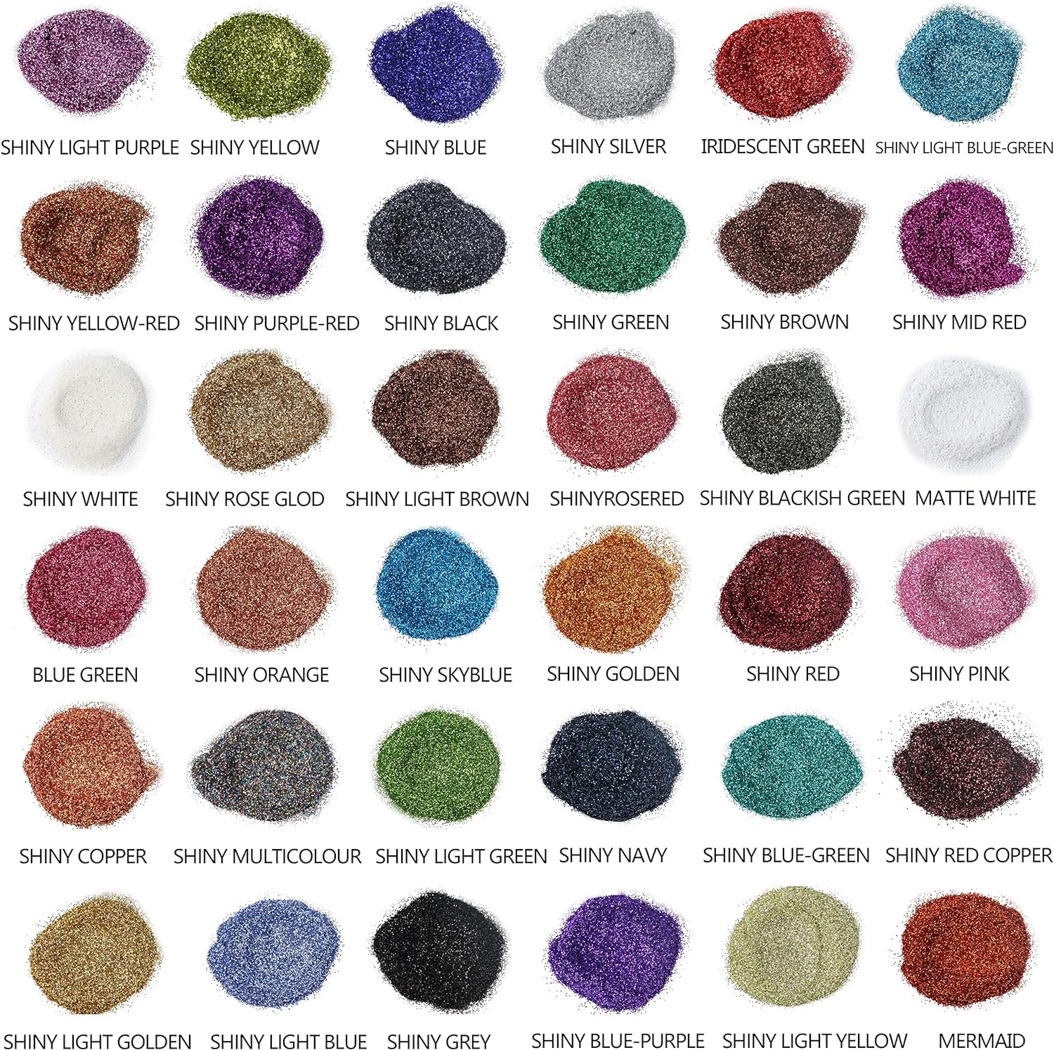 Mica Powder, 108 Colors (10g), Pigment for Epoxy Resin, Soap, Bath Bomb | Complies with ASTM D-4236| 36 Original