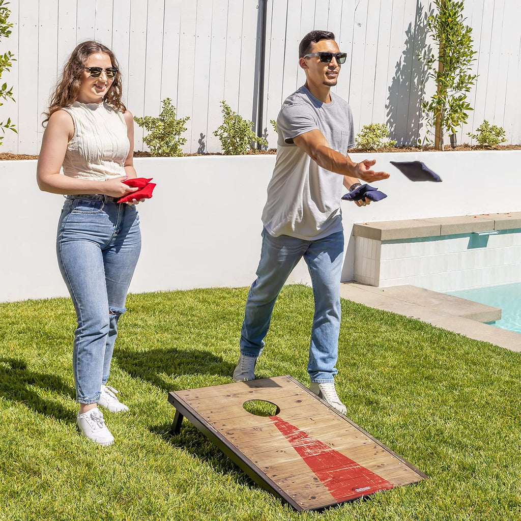 Portable Cornhole Sets, 8 Styles – Choose 4 x 2 ft or 3 x 2 ft - Boards Include 8 Bean Bags, Travel Case, and Game Rules