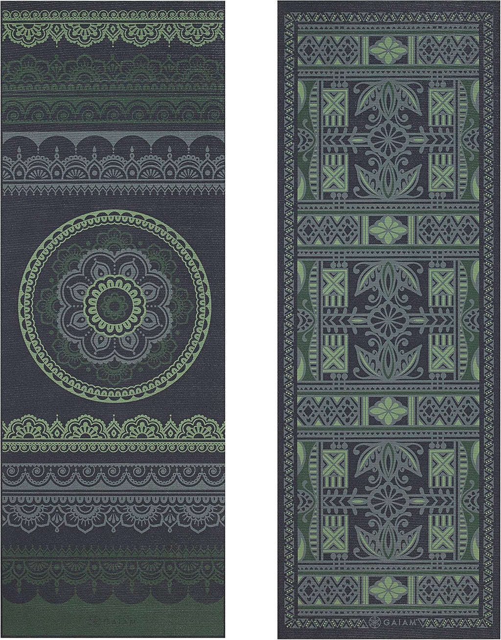 Yoga Mat - Premium Print Reversible Extra Thick Non Slip Exercise & Fitness Mat for All Types of Yoga, Pilates &