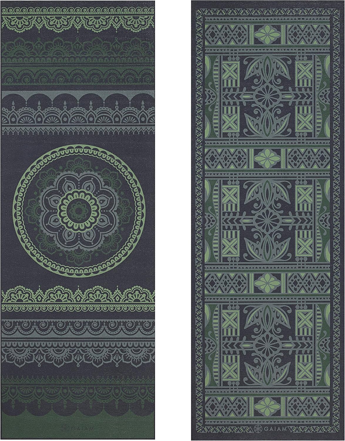 Yoga Mat - Premium Print Reversible Extra Thick Non Slip Exercise & Fitness Mat for All Types of Yoga, Pilates &