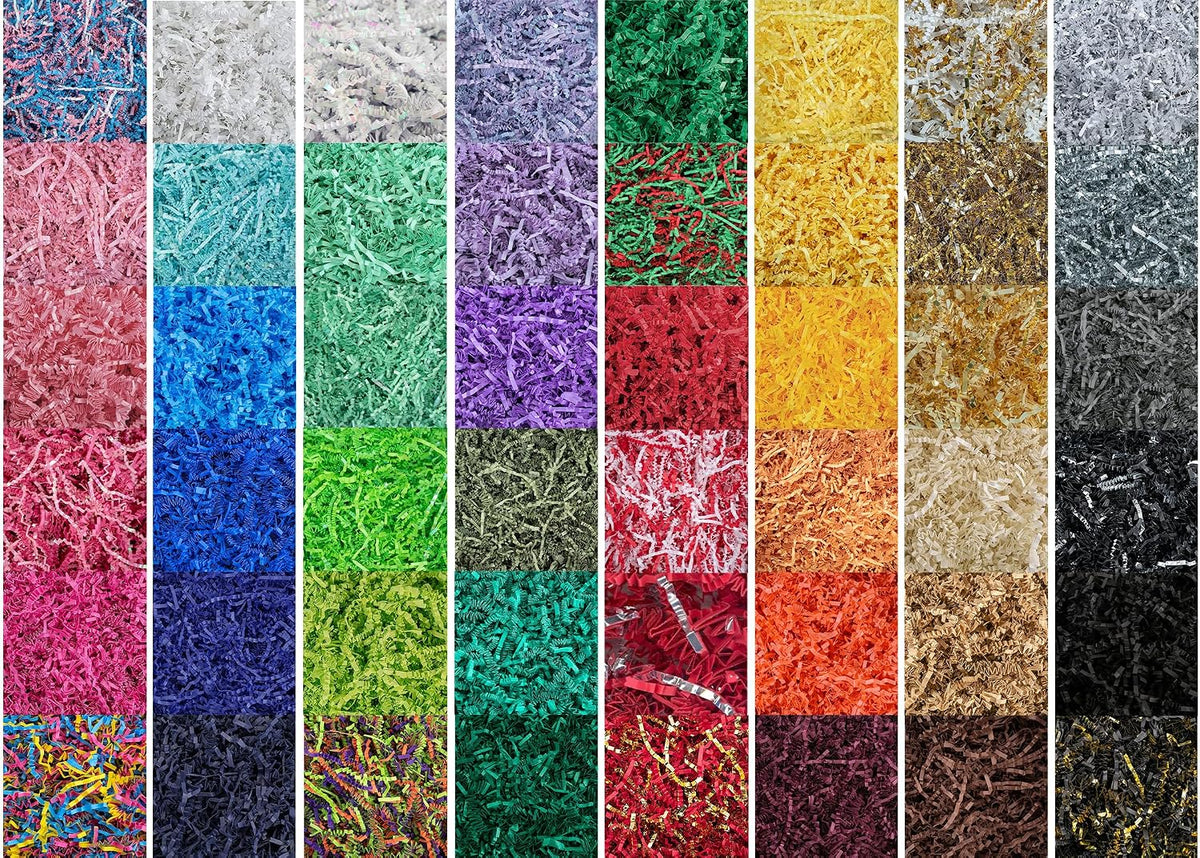 MagicWater Crinkle Cut Paper for Gift Baskets - 1/2LB - Vanilla & Gold