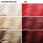 Color + Clenditioner, Semi-Permanent Hair Color, Red, 12 Fl Oz