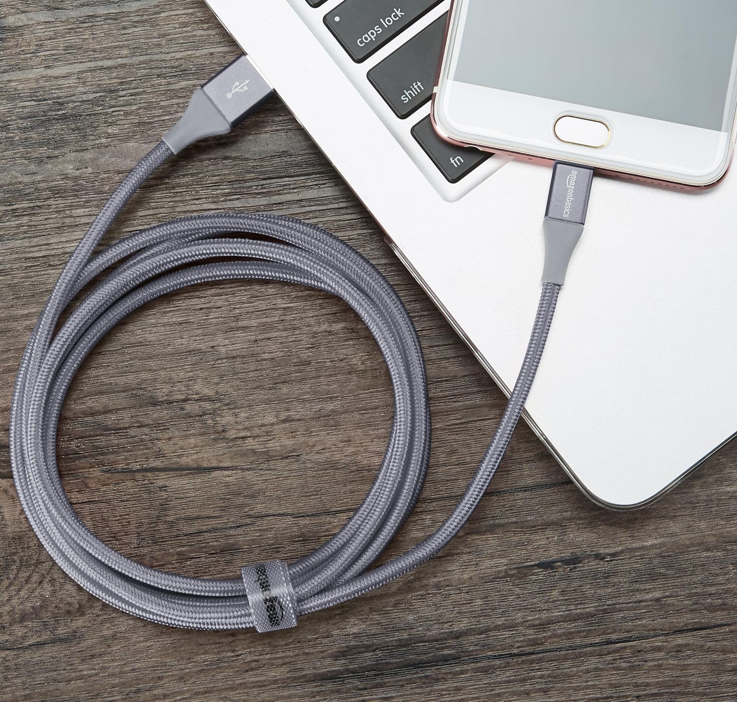 Micro USB to USB-A 2.0 Fast Charging Cable, Nylon Braided Cord, Android Charger, 480Mbps Transfer Speed, 6 Foot, Dark