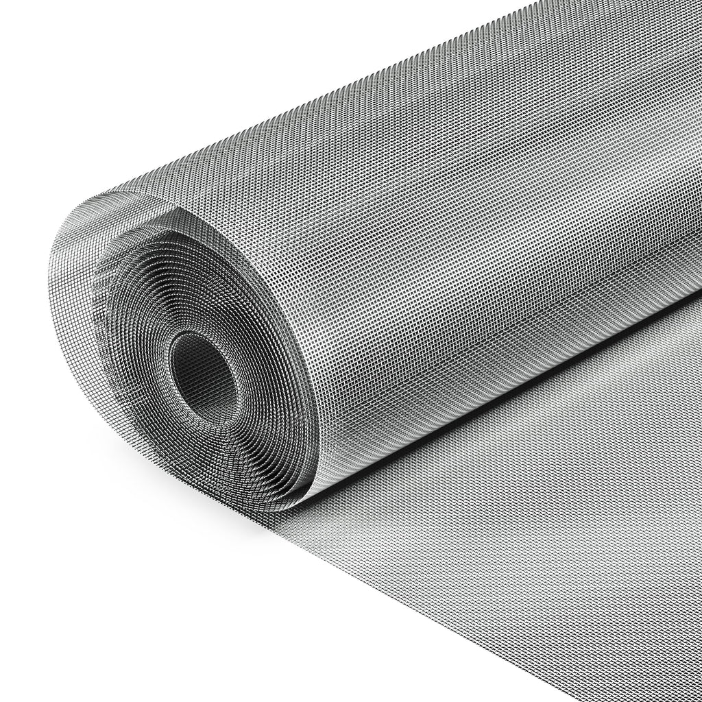 304 Stainless Steel Window Screen Wire Mesh Roll, 35" x 10Ft, Silver