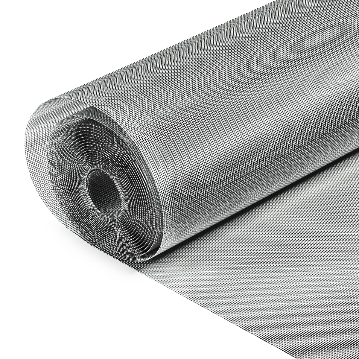 304 Stainless Steel Window Screen Wire Mesh Roll, 35" x 10Ft, Silver