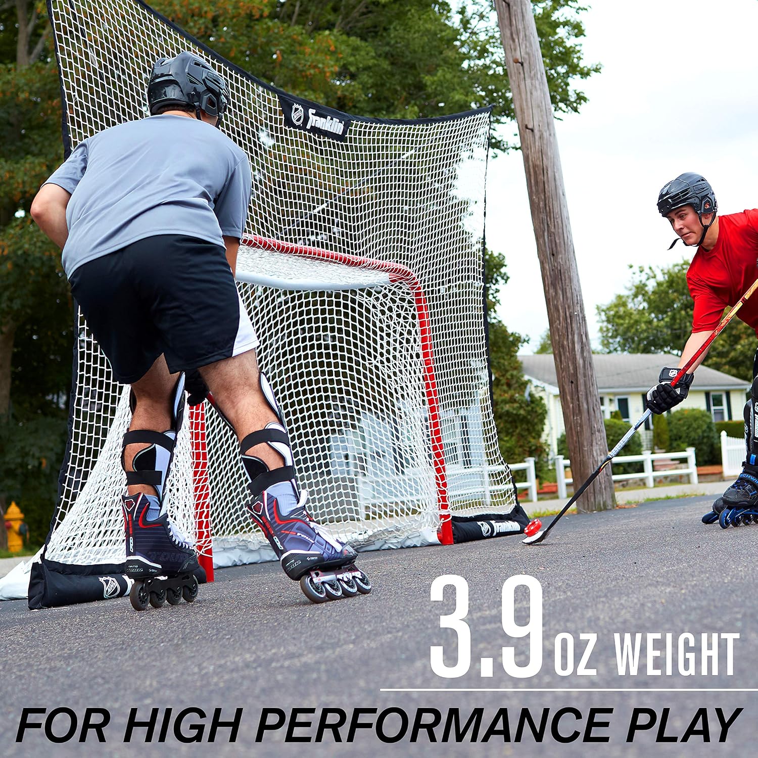 Franklin Sports NHL Street Roller Hockey Pucks - Pro Commander Outdoor Roller Hockey Pucks for Practice + Training