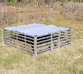 Aluminum 5'X5' Mobile Broiler Chicken Tractor Coop Poultry Meat Bird