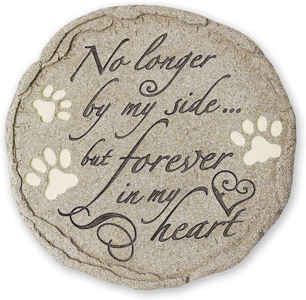 Cat or Dog Grave Marker or Garden Memorial Stone. No Longer By My Side But Forever In My Heart, Rainbow Bridge Pet